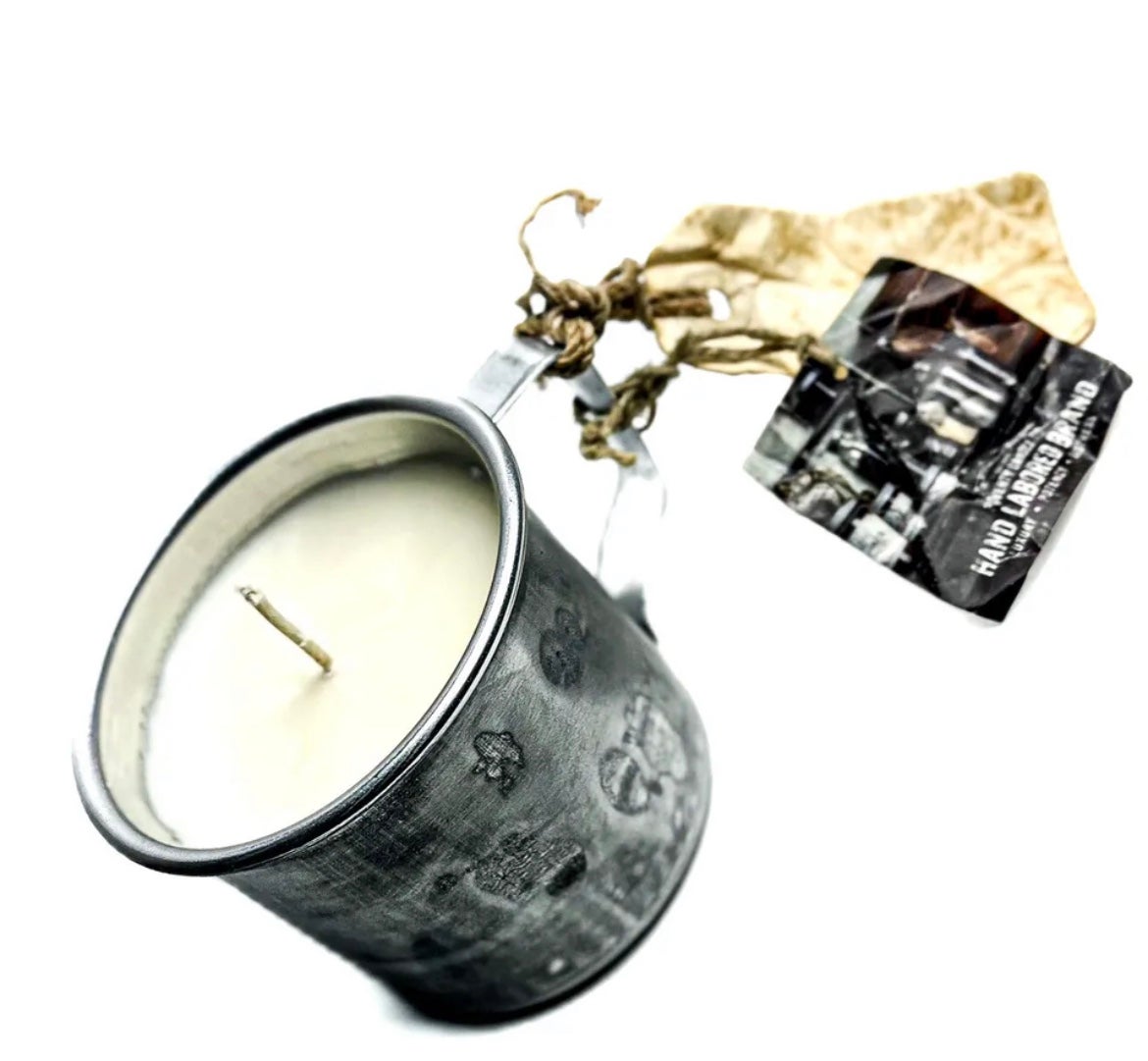 9oz LEATHER + RED WINE soy wax candle high scented