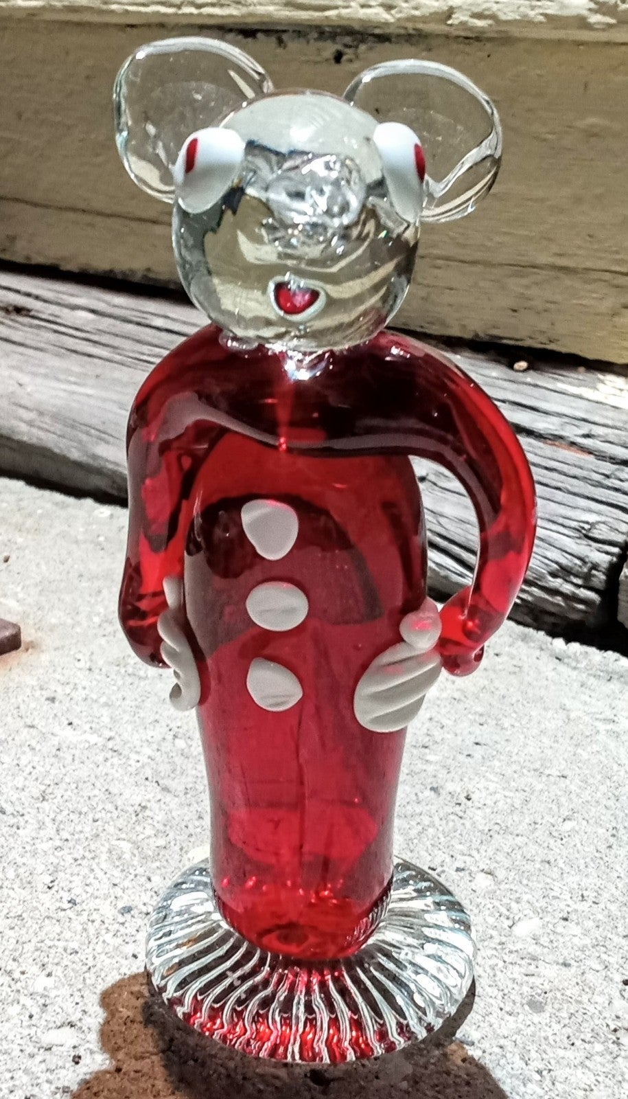 MCM seguso Murano Italian art glass Mickey Mouse figurine MCM