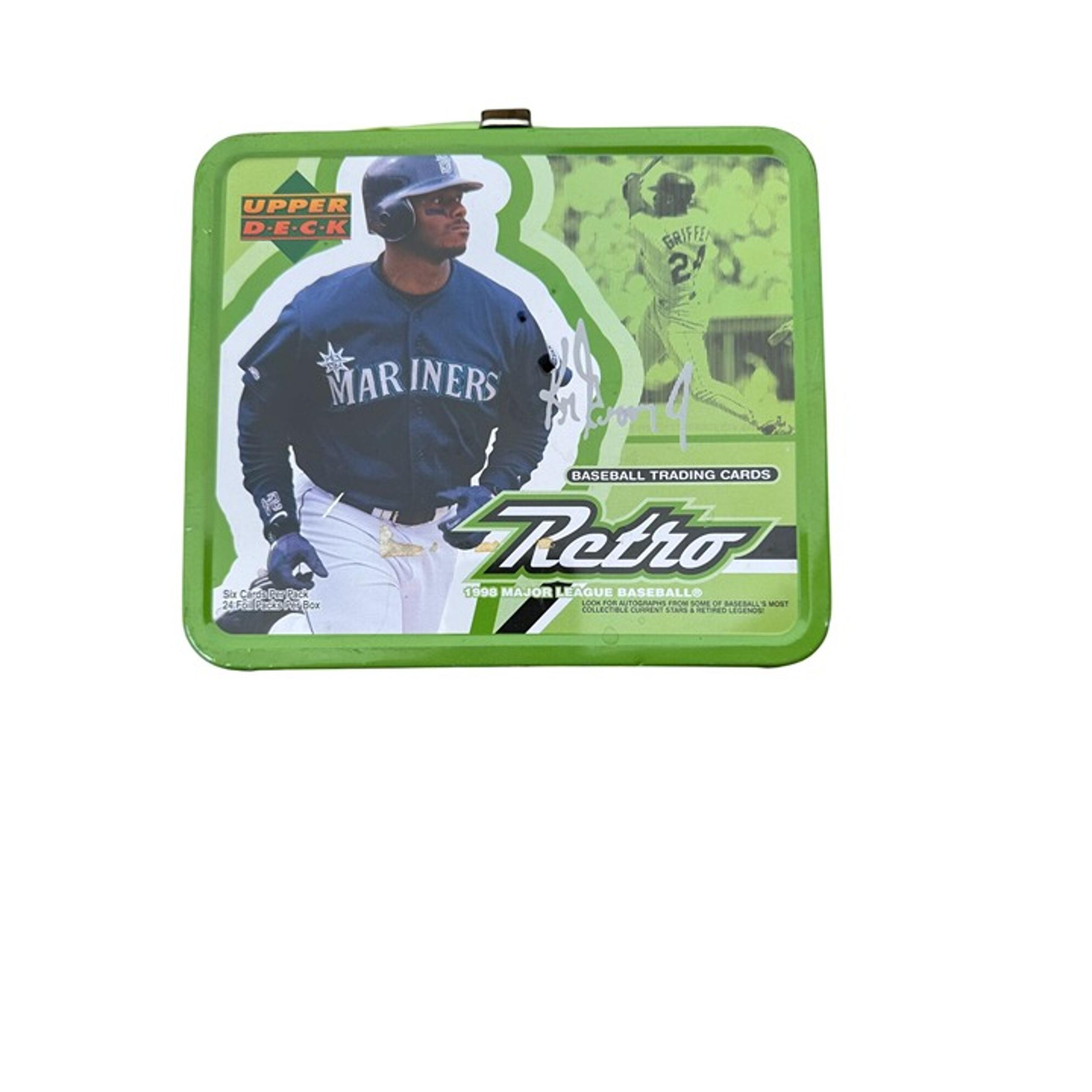 Ken Griffey Jr. Autographed Upper Deck Retro Baseball Trading Cards Tin 1998 Col
