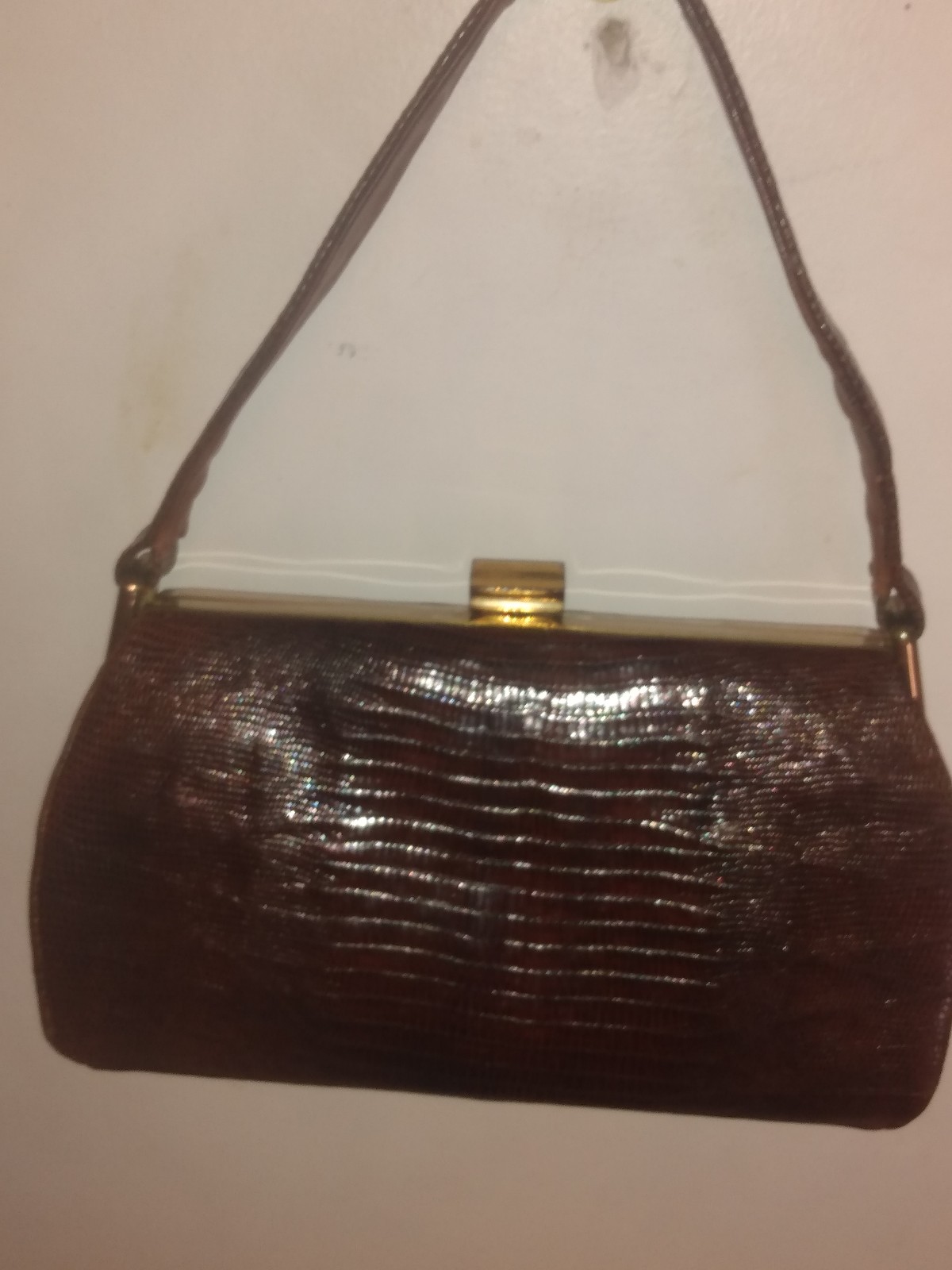 Vintage 1940's Lizard Bag