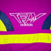Vintage 90s Y2K Team ADIDAS Pullover NEON bright streetwear Sweatshirt sneakers