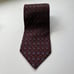 J Z RICHARDS Red & Blue Necktie CASHMERE & SILK Hand Made USA Geometric Pattern