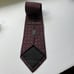 J Z RICHARDS Red & Blue Necktie CASHMERE & SILK Hand Made USA Geometric Pattern