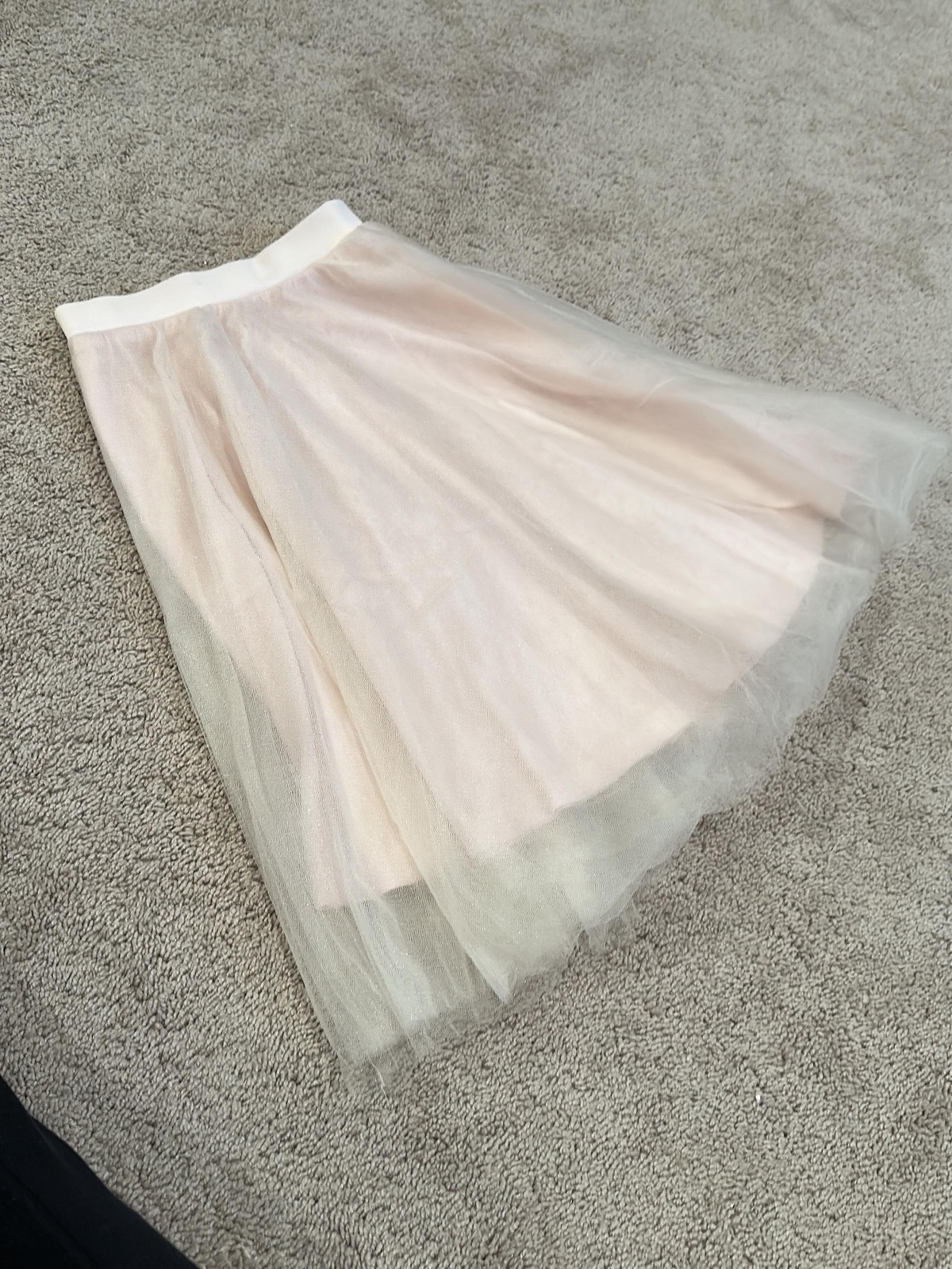 Charlotte Russe Tule long Tutu Baby Pink Skirt (A-Line skirt)