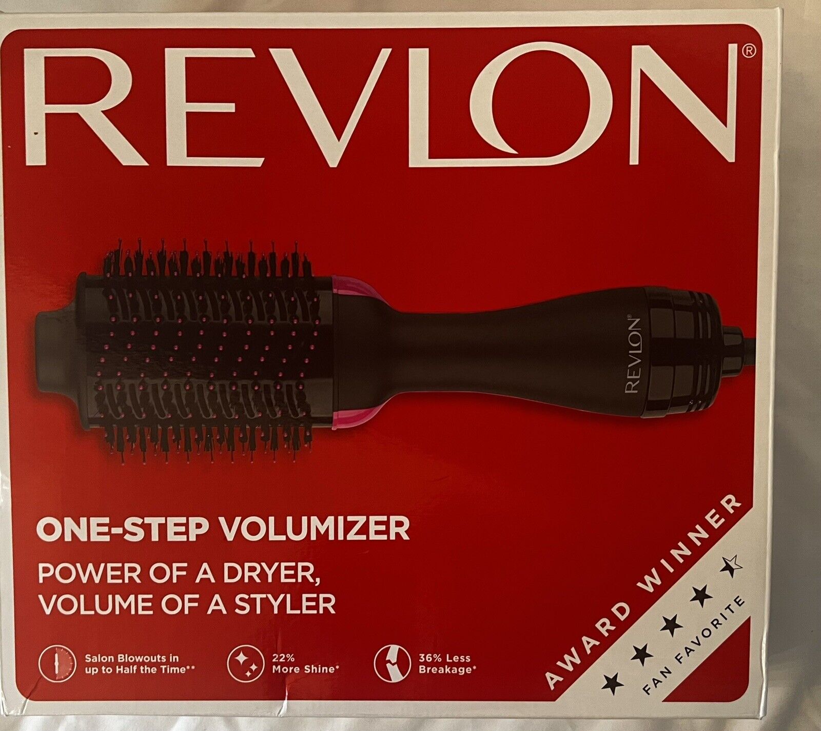 Revlon Pro Collection Salon One Step Hair Dryer & Volumizer Brush Black/Pink