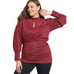 Lane Bryant Mock Neck Keyhole Top with Ruched Sides Women’s Plus Size 18/20