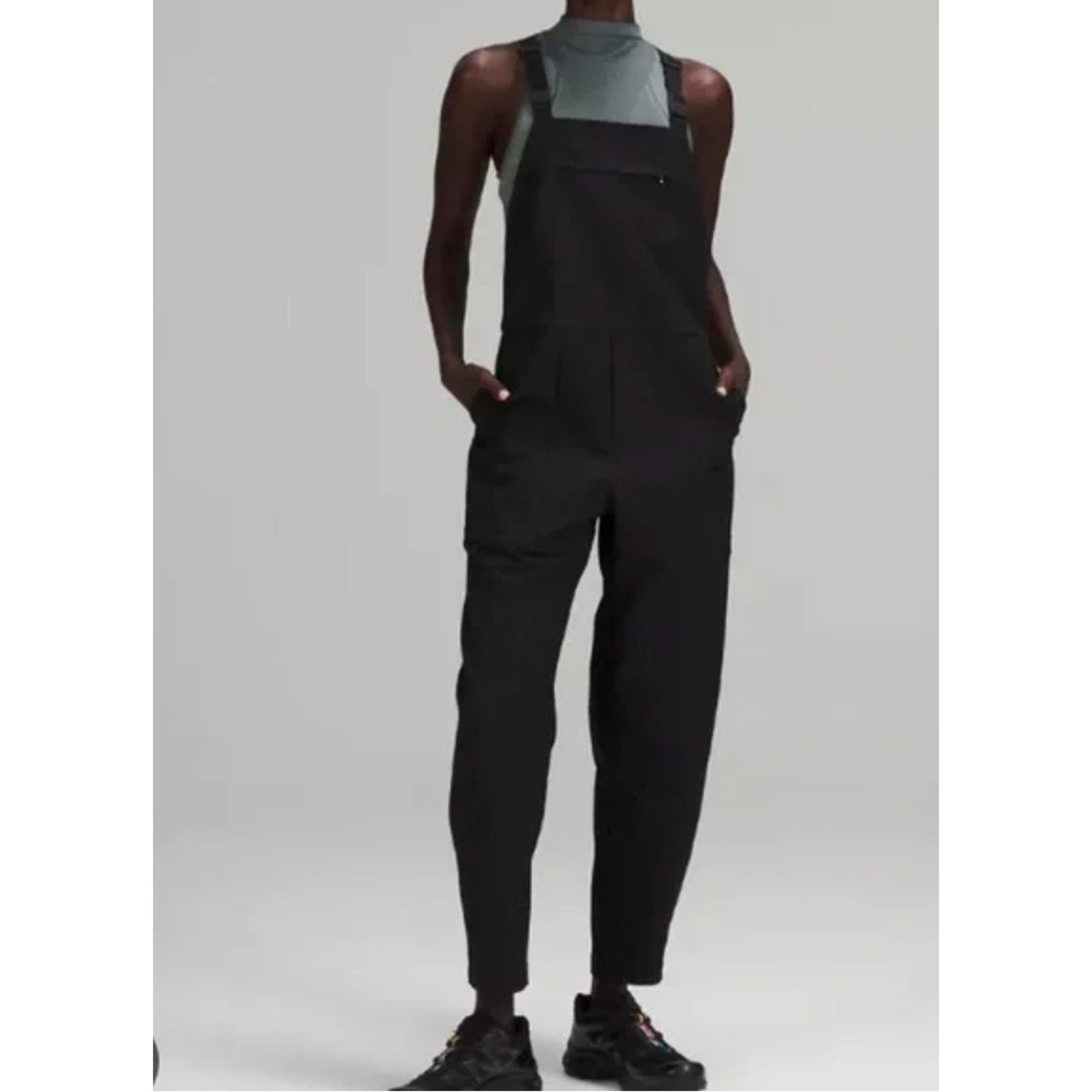 LULULEMON LAB Black Women's Overalls Athleisure Active Size 10