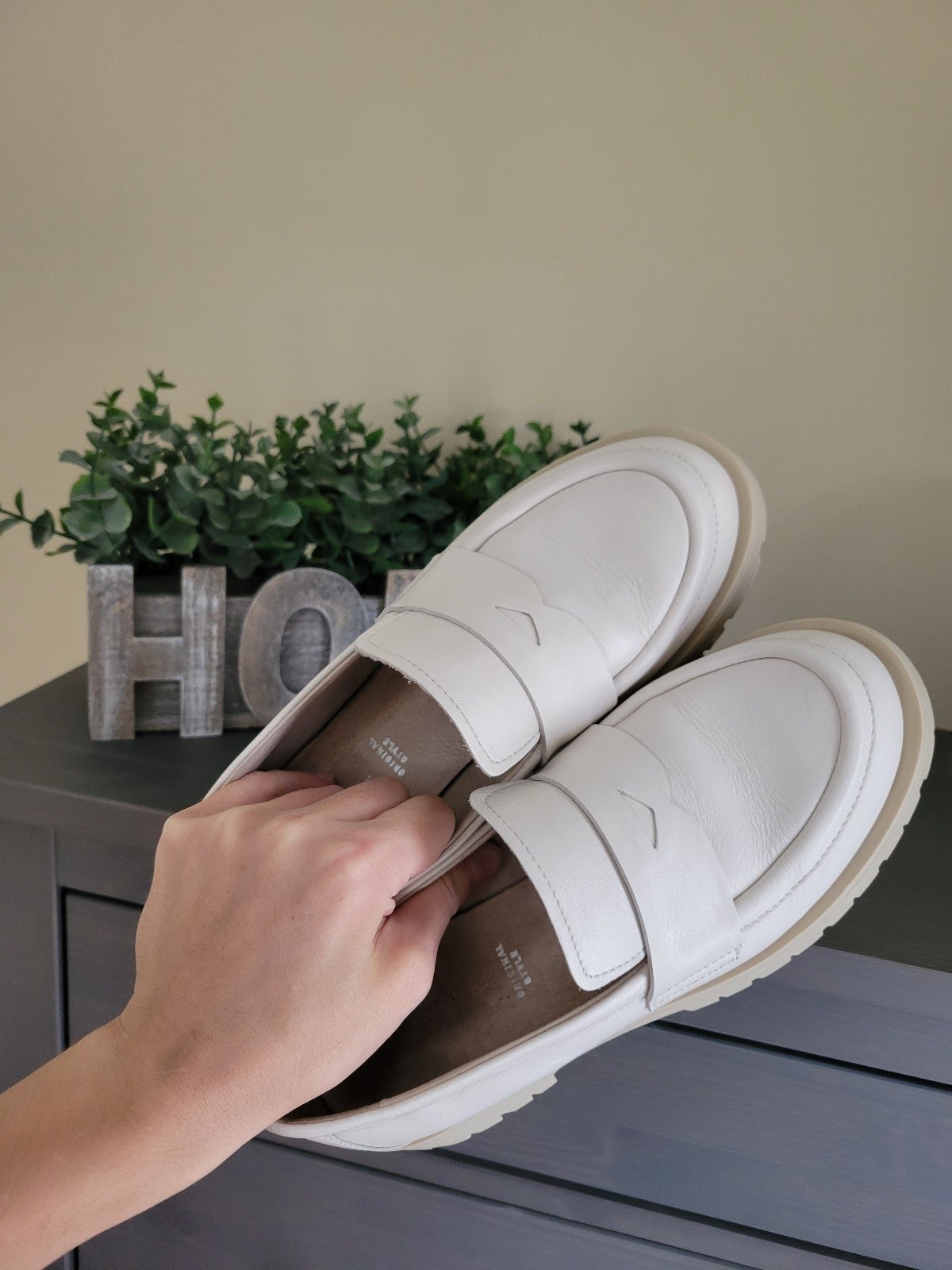 Marko Platform Leather Loafers. Size 7