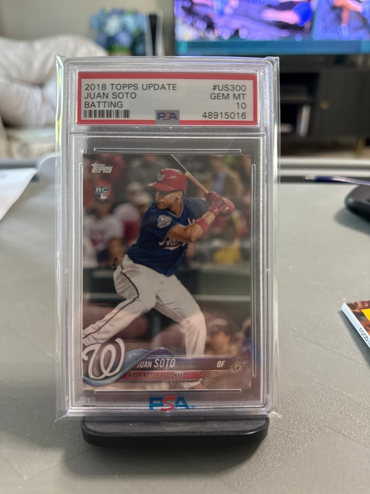 JUAN SOTO 2018 TOPPS UPDATE PSA