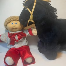 RARE Cabbage Patch Cowboy and Horse