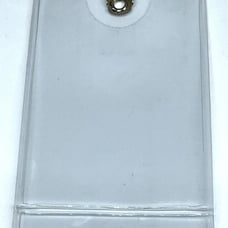 Clear Vinyl Vertical ID Holder Title Slot Alligator Clip Thumb Notch Lot of 100