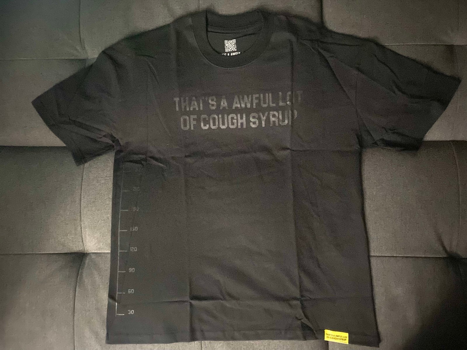 Awful Lot of Cough Syrup Black Tonal Classic T-Shirt