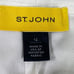 St. John Wide Leg Capri Pants White Size 12