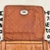 Vintage Fossil Leather Small Messenger Bag with Key Design