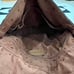 Vintage Fossil Leather Small Messenger Bag with Key Design