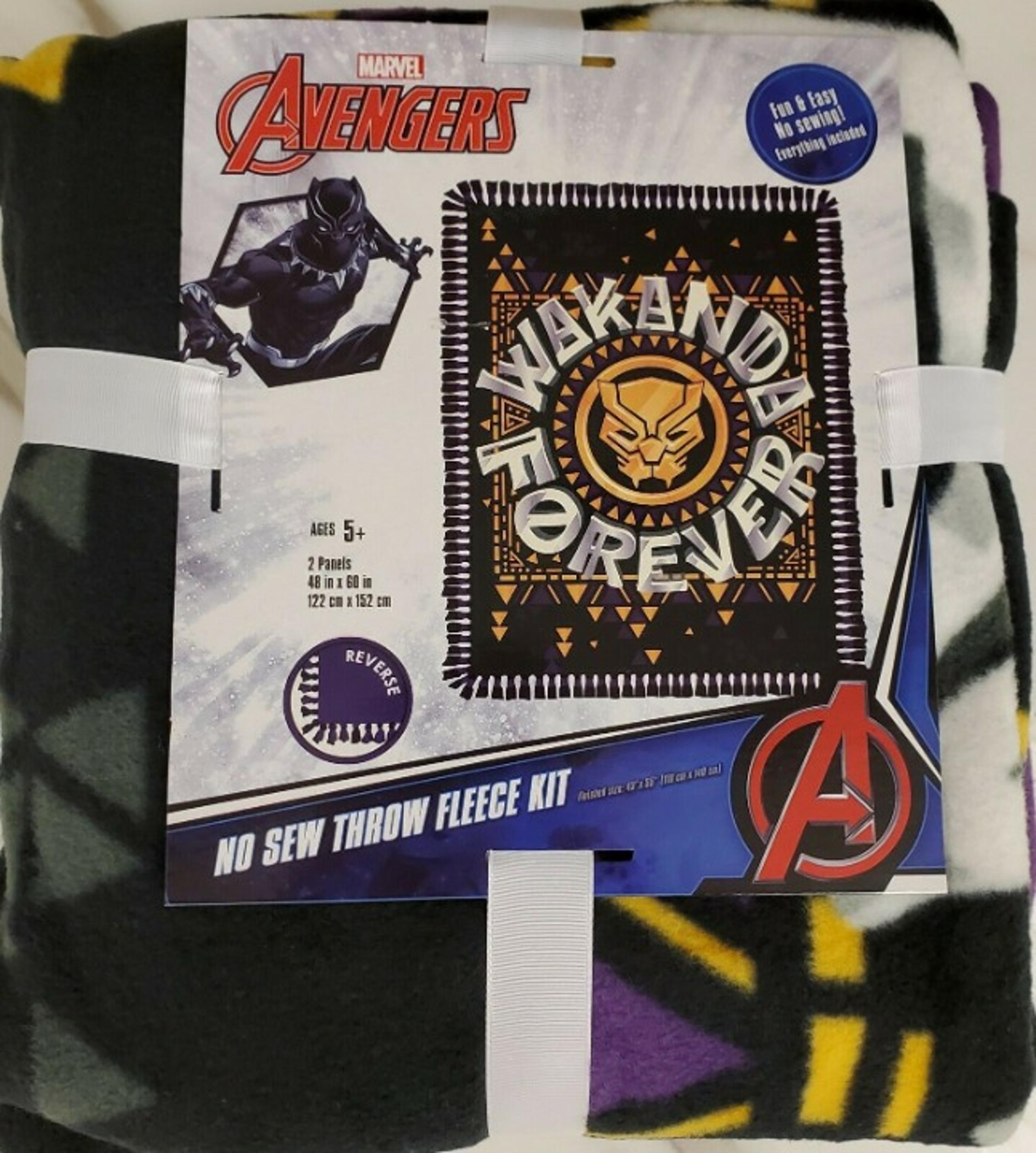 Marvel Wakanda Forever No Sew Blanket
