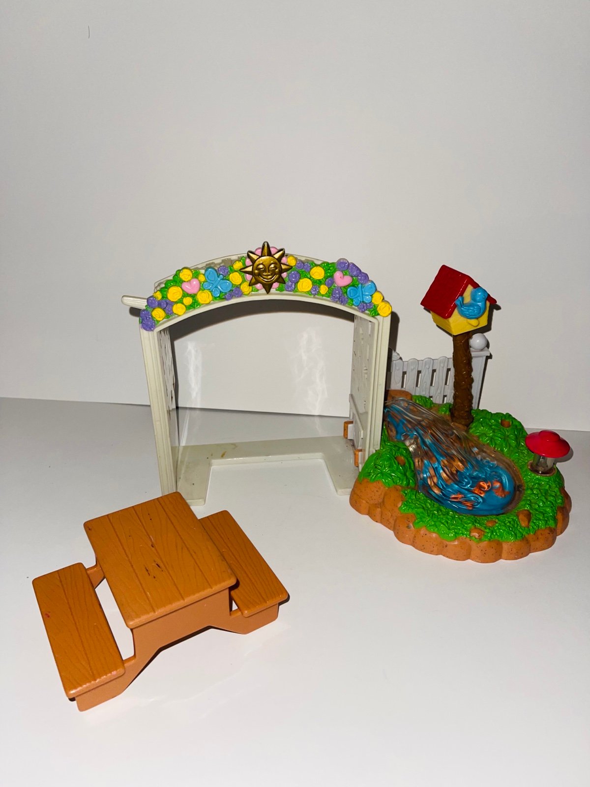 Fisher Price Loving Family Dollhouse BACKYARD KOI POND Garden Sound Lights