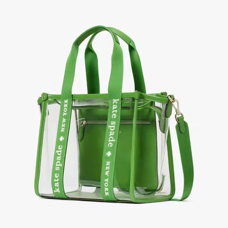 Kate Spade Kip Clear Small Tote, KS Green