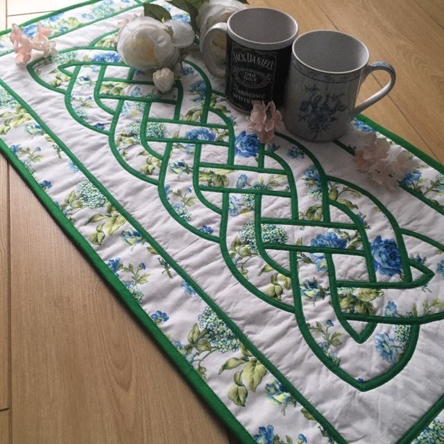 Celtic knot table runner/made to order