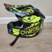 Helmet O'Neal Motorcycle Neon Yellow Youth M Villain Helmet