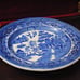 Antique Warranted Staffordshire J.M. & S. Ironstone Blue Willow Dinner Plate