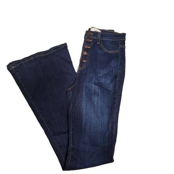 Vibrant m.i.u NWOT Dark Wash Flare High Rise Super Soft Jeans Size 15
