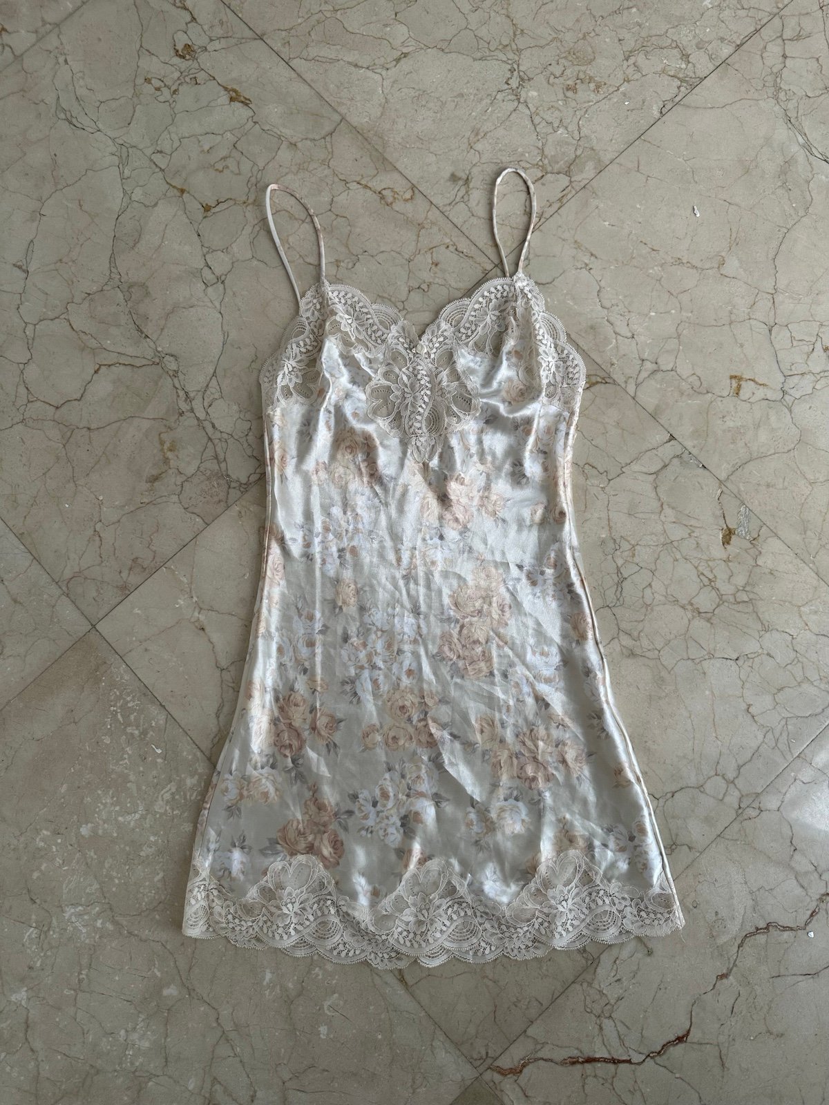 ***SOLD***Vintage 80s Oscar De La Renta Slip Dress