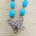 Home Handmade Light blue Turqoise Butterfly necklace