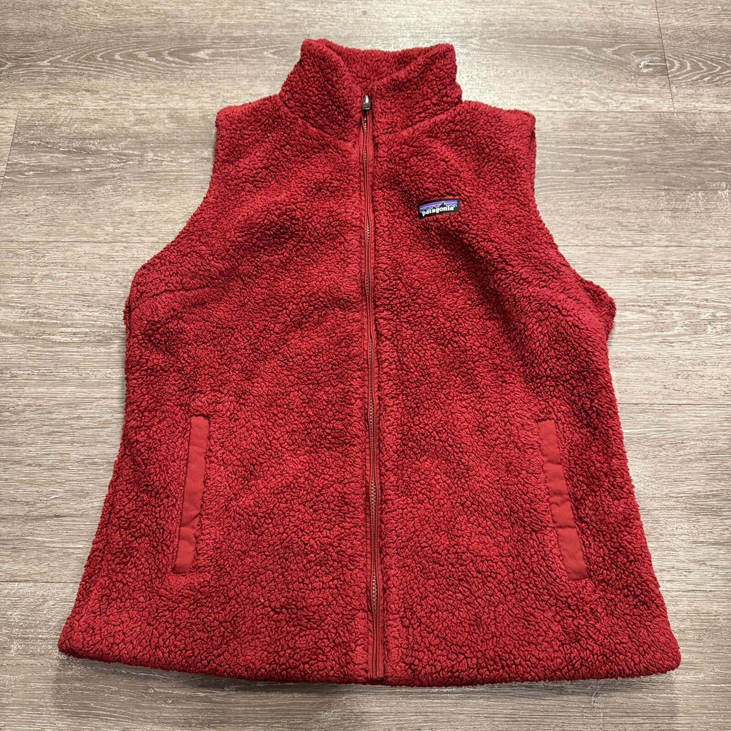 Patagonia Vest Womens XL Red Los Gatos Fleece Red Full Zip Sweater Outdoor