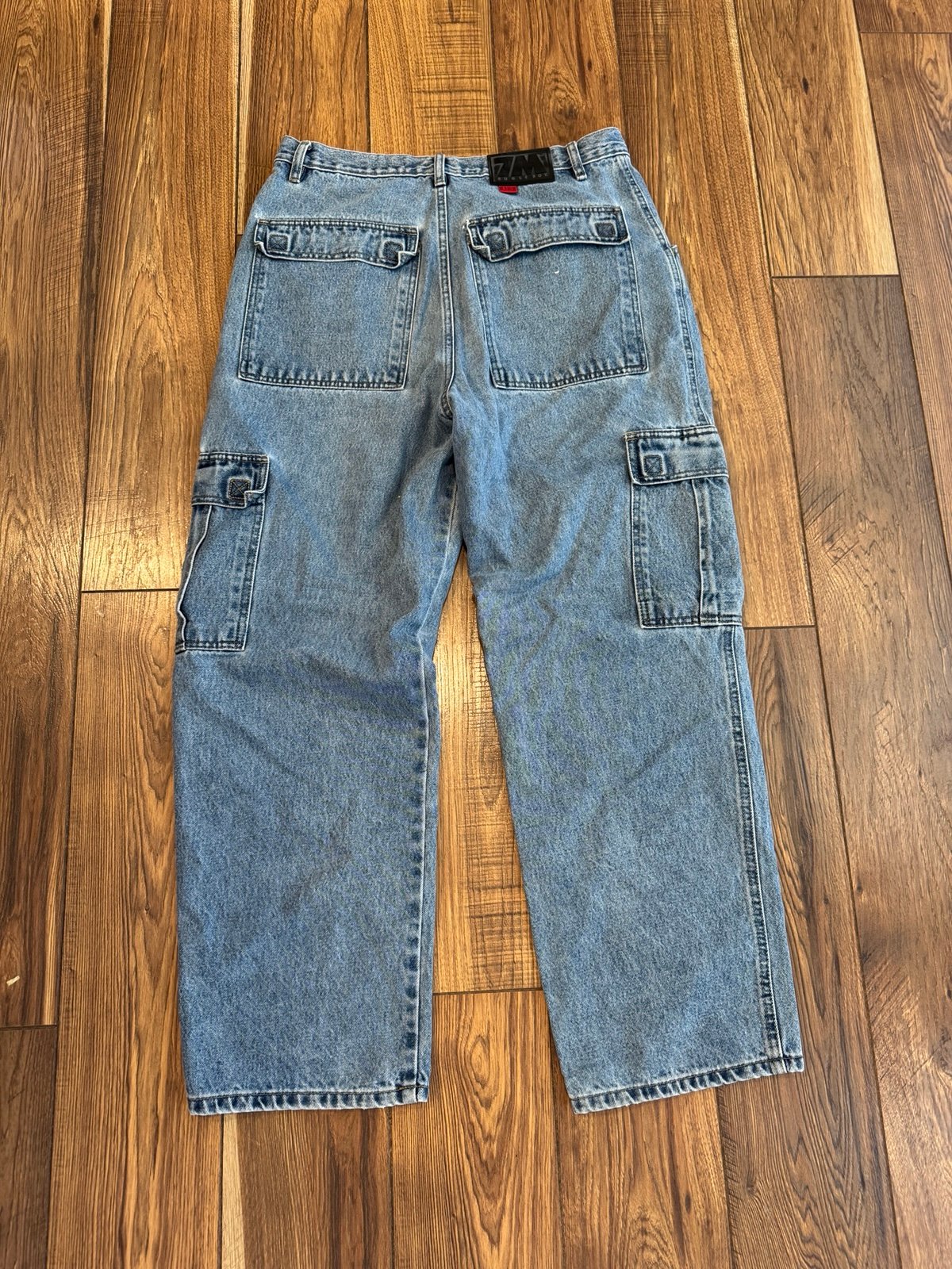 Bugle Boy Baggy 7M Jeans Mens 34x32 Blue Loose Skate Y2K VTG Denim Light Wash