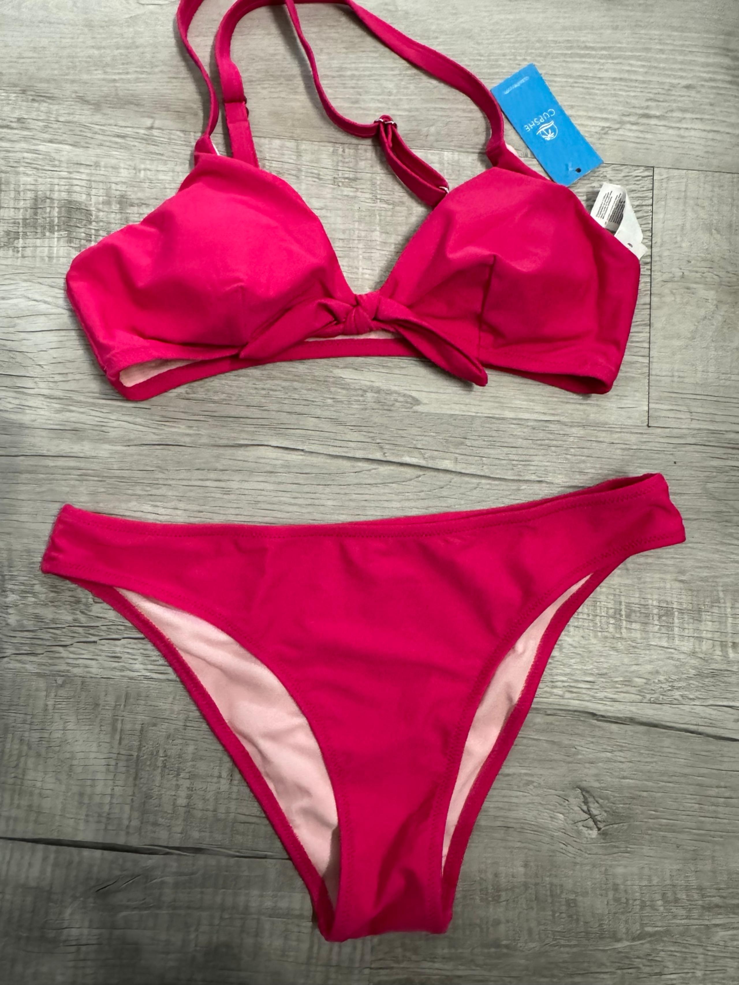 Cupshe women’s pink bikini size medium NEW