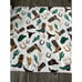 Cowboy Western Horseshoe Cactus Boots Hat Print Cotton Bath Towel
