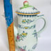 Crown Devon Lowestoft Style Blue Floral Coffee Tea Pot 9.5