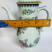 Crown Devon Lowestoft Style Blue Floral Coffee Tea Pot 9.5