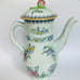 Crown Devon Lowestoft Style Blue Floral Coffee Tea Pot 9.5