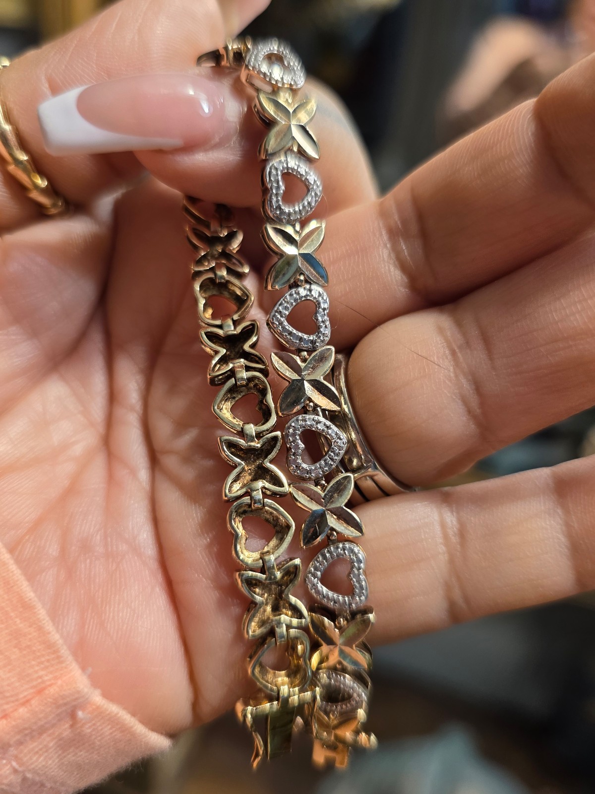 Sterling /over gold overlay