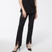 Chico’s Black Label 4 Pants Slit Split Hem in black front & back pockets zip fly