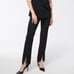 Chico’s Black Label 4 Pants Slit Split Hem in black front & back pockets zip fly