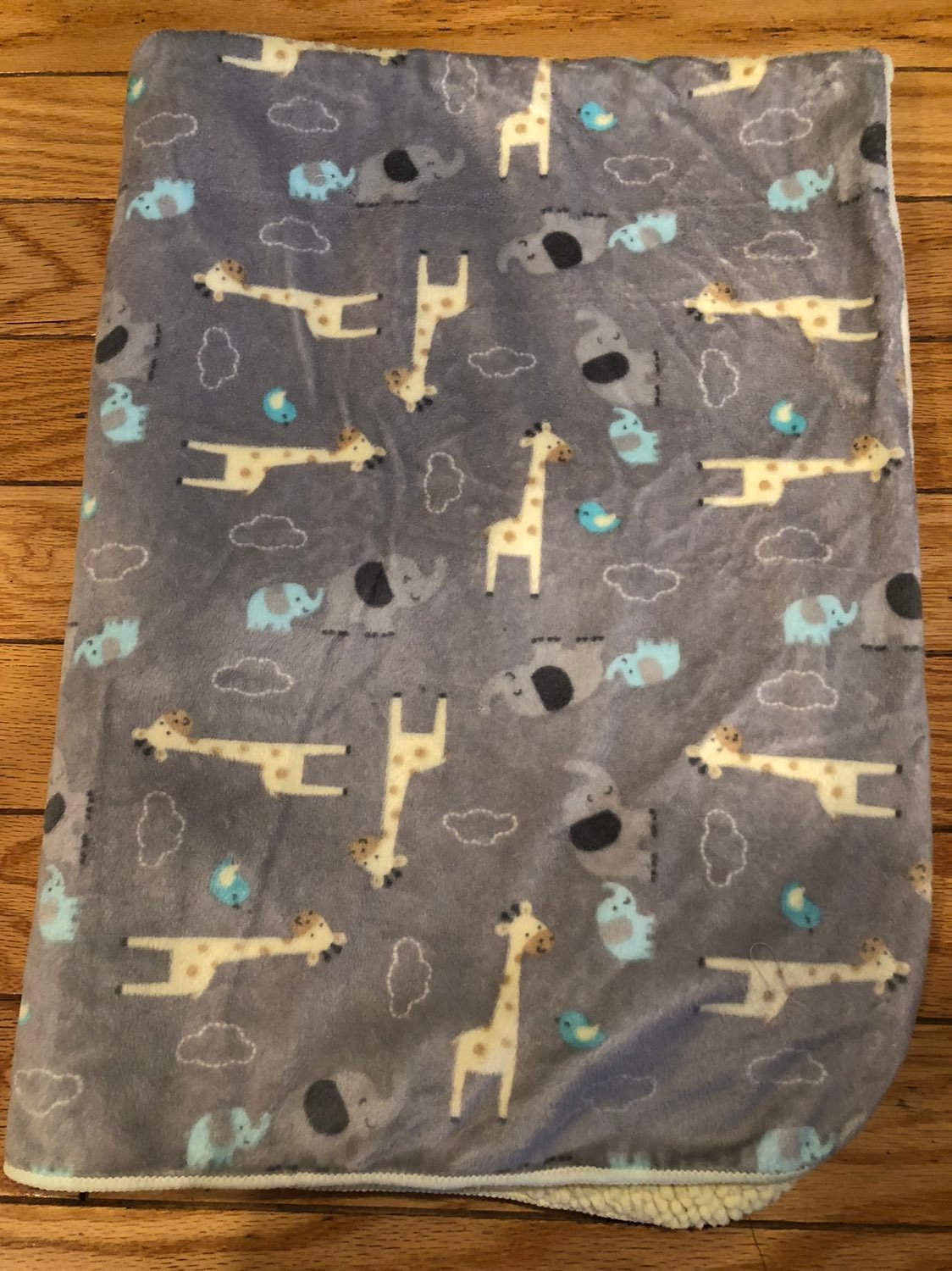 Cuddle Time Giraffe Elephant Baby Security Blanket