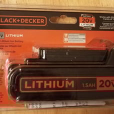 BLACK+DECKER 20V MAX Battery, 1.5Ah Lithium Ion Battery, Extended Runtime