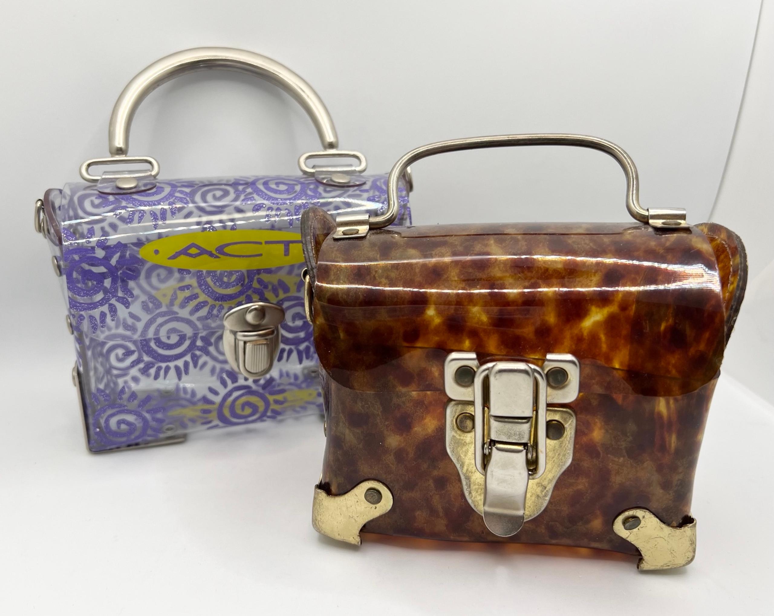 Vintage Plastic PVC 90’s handbags clutch bags