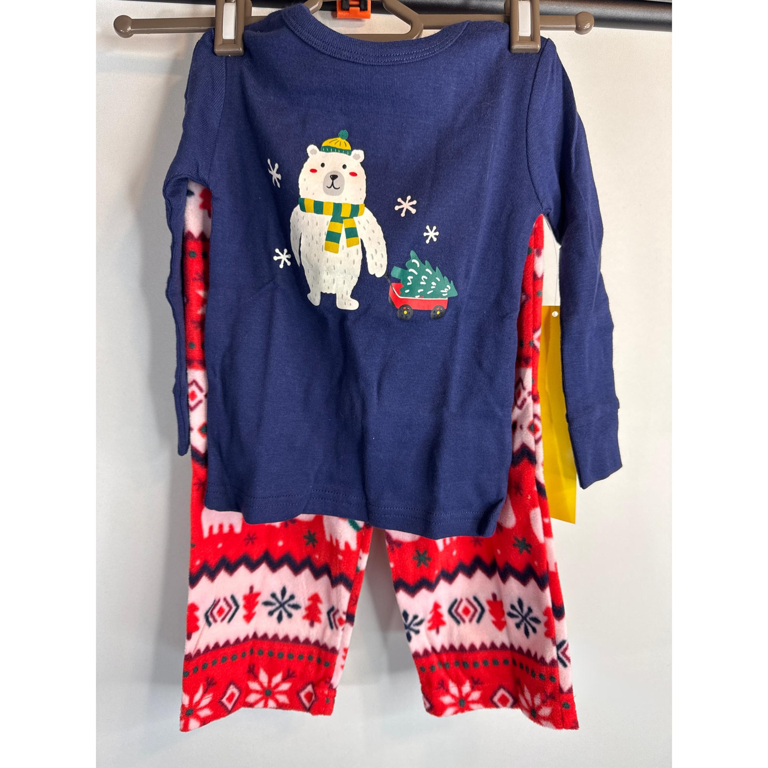 Cat & Jack Winter Holiday Theme Sleepwear 2 piece Set Unisex Size 18 Mos. NWT