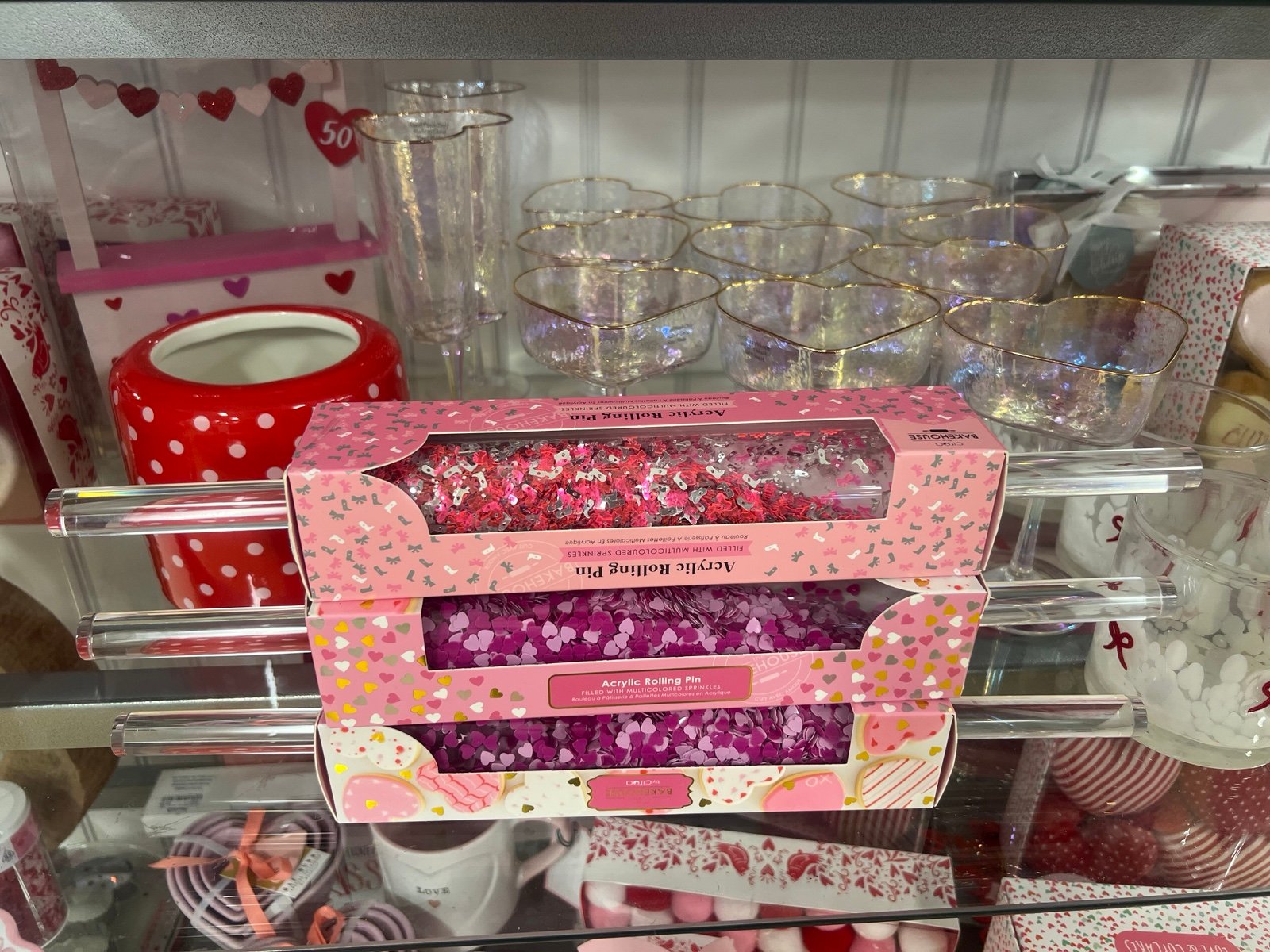 Circo The Bakehouse Valentines Acrylic Rolling Pins SET BUNDLE
