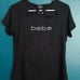 Bebe Logo Open Collar Cutout Top