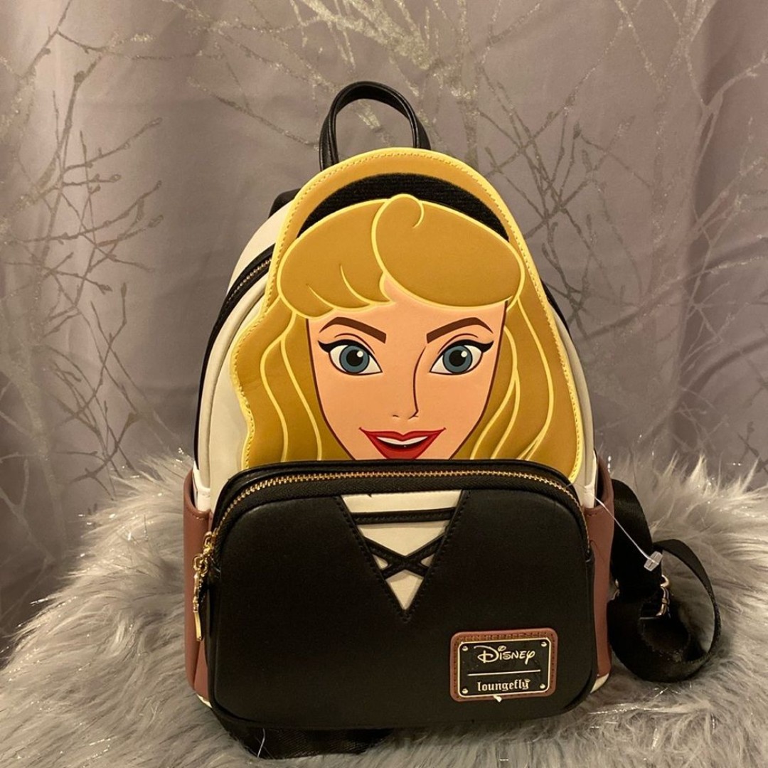 BNWT RARE Sleeping Beauty Princess Briar Rose Loungefly 3D Backpack