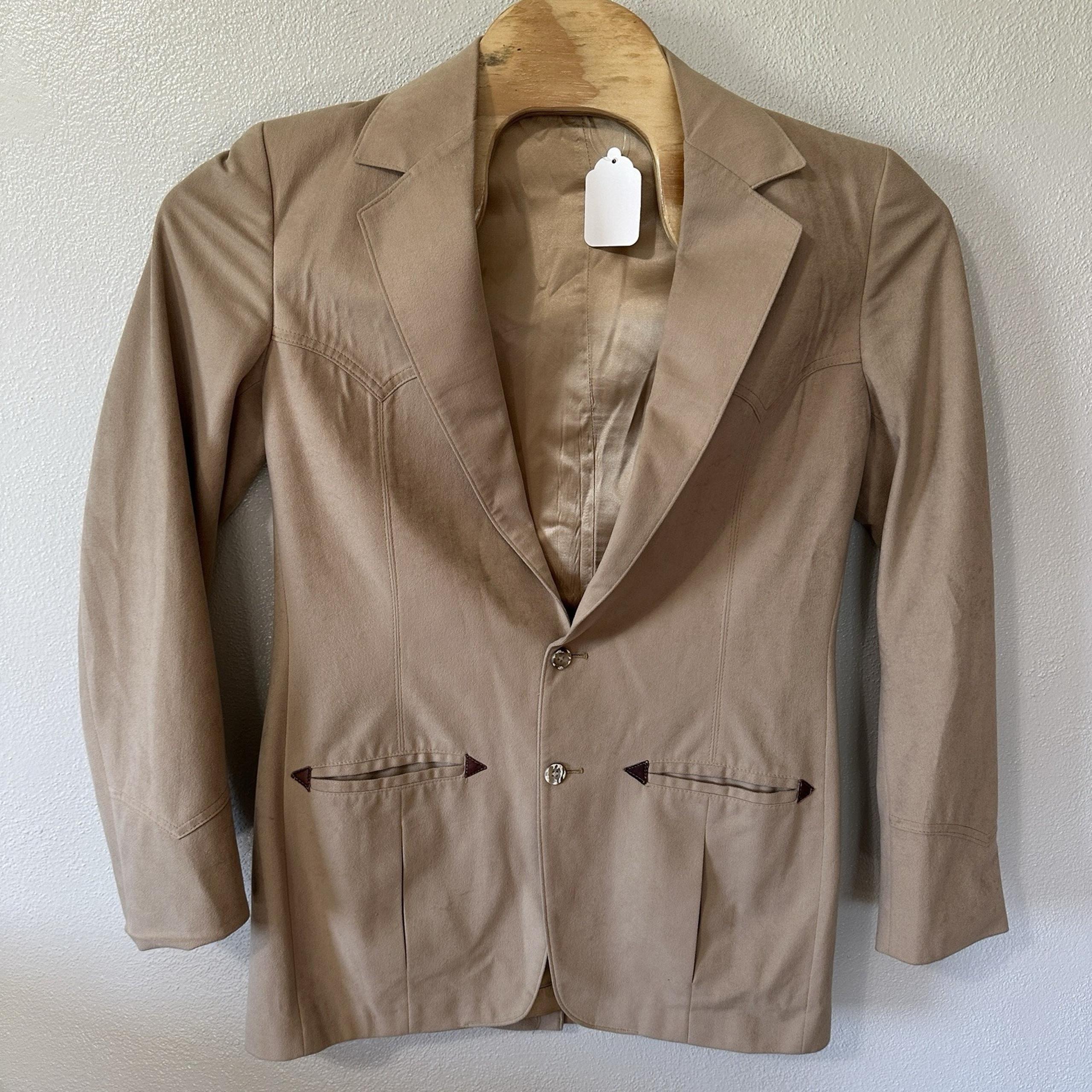 Vintage RANCHO DELUXE by GRAIS Men's Faux Suede Western Jacket Blazer 40Long