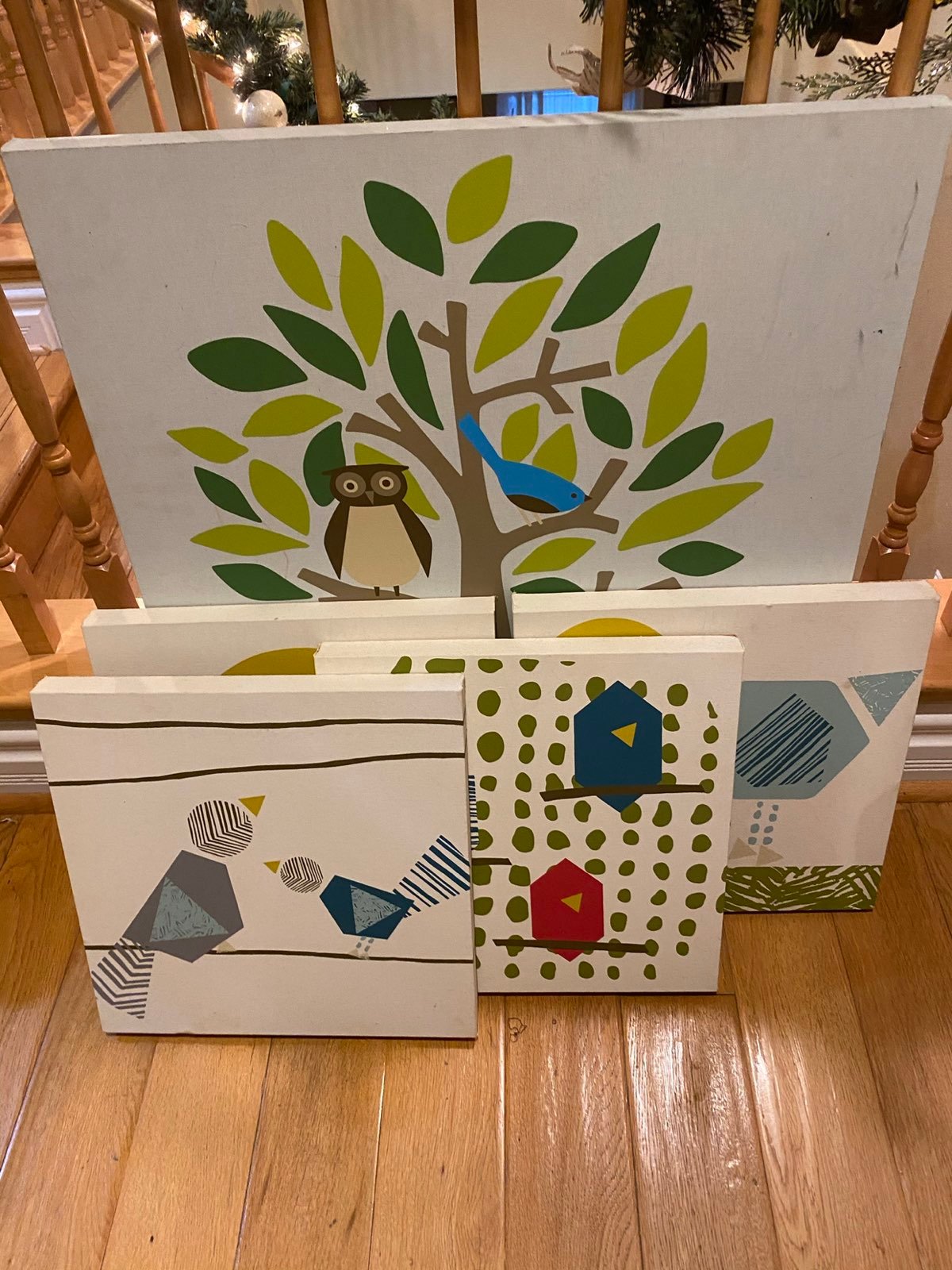 Woodland themed canvas pictures