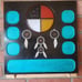 Beading tray (black medicine wheel)