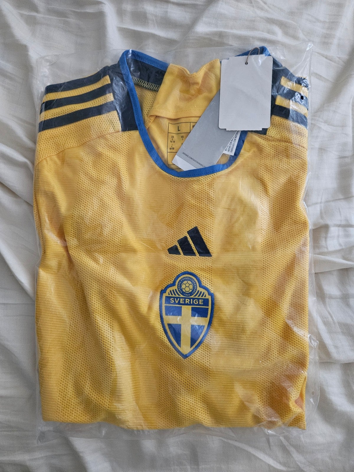 Adidas Sweden National Team 2022 Soccer Away Sverige Jersey