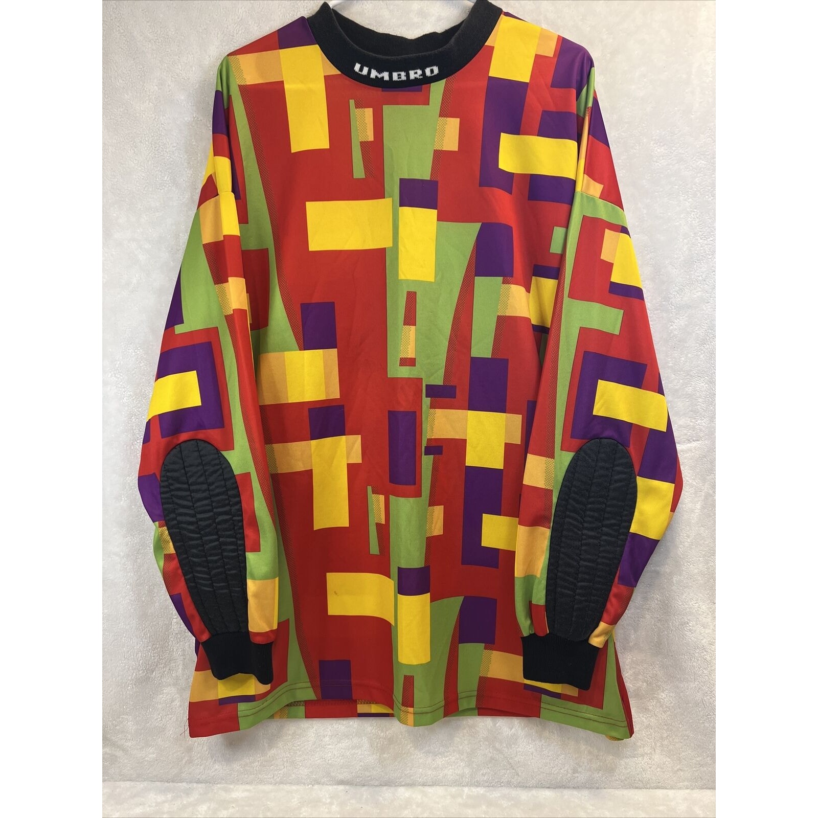 Vintage 90s Umbro Template Jersey Goalkeeper Goalie Shirt Mens XL Made In USA